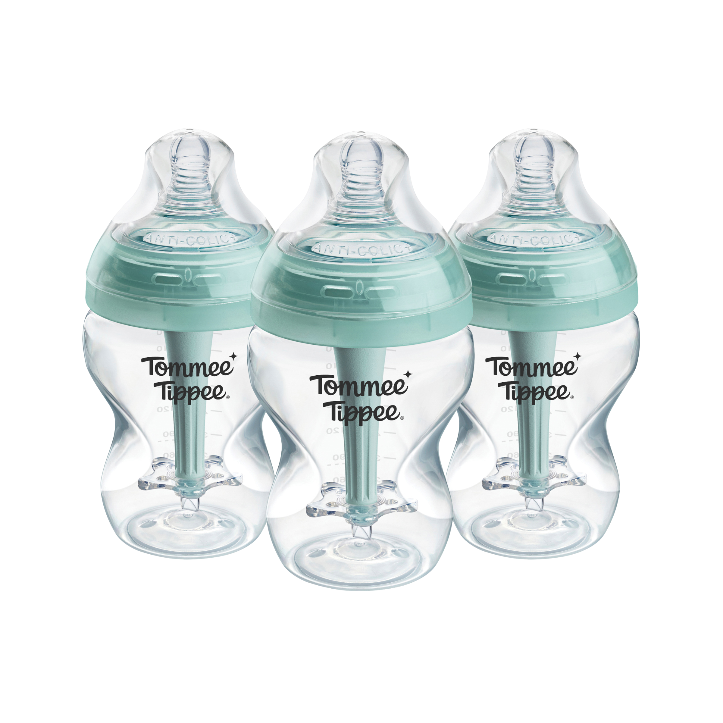 Tommee Tippee ADVANCED ANTI-COLIC önsterilizáló cumisüveg lassú áramlás 260 ml 0h+, 3 db